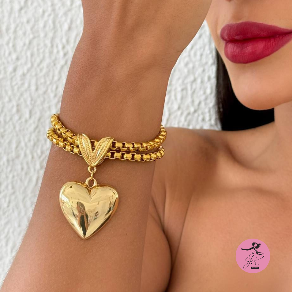 pulseira core folheado a ouro 18k