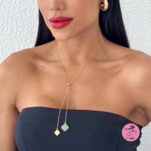 Colar Gravatinha folheado a  Ouro 18k